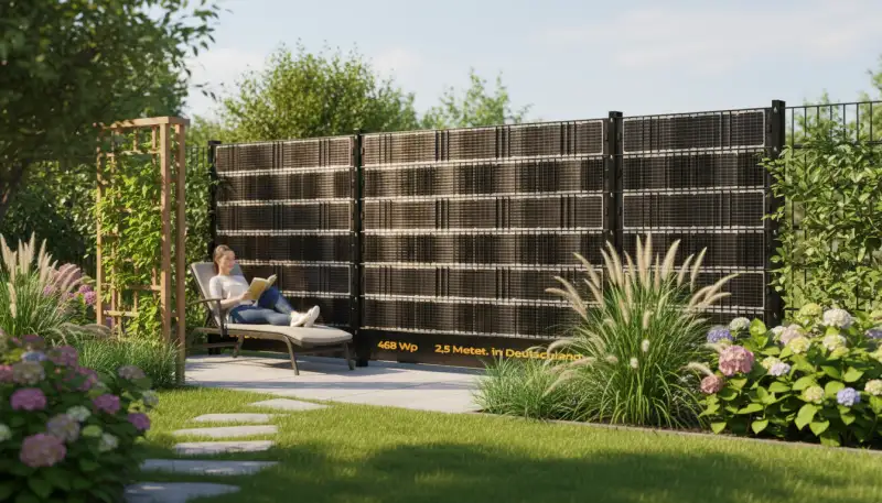 Balkonkraftwerk am Gartenzaun installieren