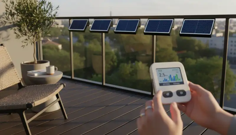 Balkonkraftwerk: Energiemesser für mehr Ertrag