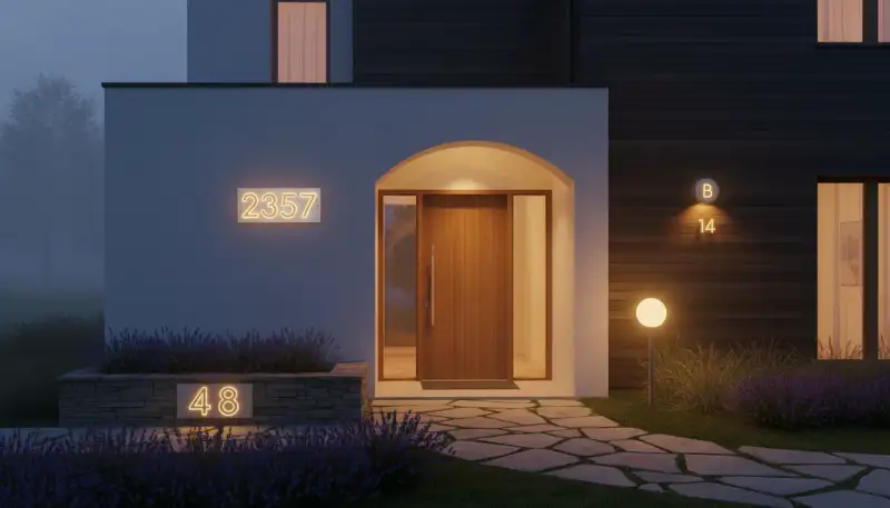 Sicher und sichtbar: Solar Hausnummern