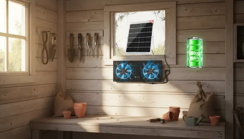 Solarlüfter: Feuchtigkeit und Hitze ade