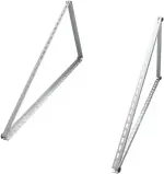 Halterung für Solarpanel Aufständerung bis 118 cm Flachdach PV Solarmodul | Verstellbar 0-90° | Set | Aluminium | Montagematerial