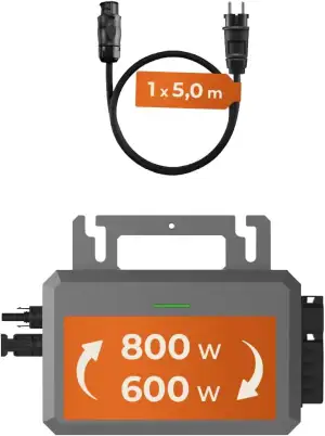 Hoymiles HMS-800W-2T Mikrowechselrichter mit integriertem WiFi für Balkonkraftwe