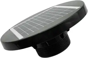 Solarbetriebener Dachventilator 200 mm Mit Poly-Kristall Solarpanel 2,5 W Für Leise Warmluft-Absaugung, Geeignet Für Wohnwagen, Boot, Gewächshaus, Schuppen, Loft Oder Caravan