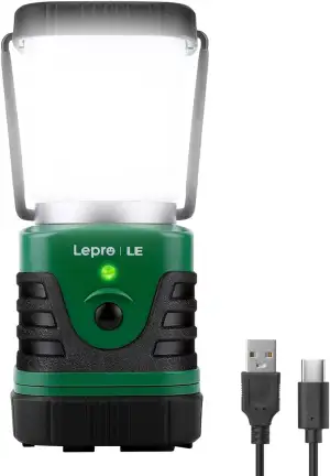 LE LED Campinglampe Tragbar, Superhell wiederaufladbare Suchscheinwerfer mit Büg