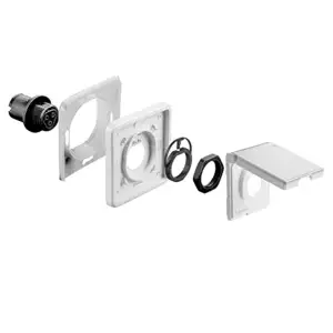 Avoltik Wieland Einbaurahmen mit Buchse Einspeisesteckdose RST20/25 Steckdose fü