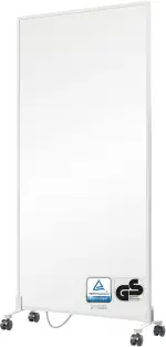 BR Bringer Infrarotheizung Standgerät - 1200 Watt - Energiesparend - Mobile Elektroheizung mit Standfüßen auf Rollen - TÜV & GS - Deutsche Qualitätsmarke (weiß)
