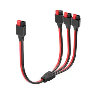 ELFCULB Anderson Y Kabel,12AWG 45A Anderson Verlängerungskabel 1 auf 3 Anderson 