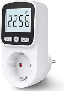 Stromzähler für Steckdose Stromverbrauchsmesser Steckdose 8 Modi, Strommessgerät