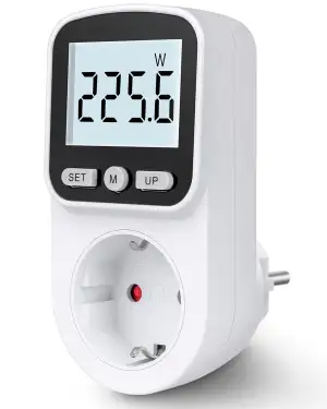 Stromzähler für Steckdose Stromverbrauchsmesser Steckdose 8 Modi, Strommessgerät
