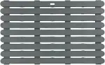 WENKO Badematte Mod. Indoor & Outdoor Grau, 50 x 80 cm mit rutschhemmender Struktur Grau