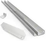 Kleines Kraftwerk Balkonkraftwerk Wandhalterung – für 1 Solarmodul, verdeckte Aufhängung – V2A Edelstahl 3 mm, Made in Germany