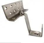 0% PV Dachhaken Ziegeldach 5 mm Edelstahl V2A 3-fach verstellbar | Dachhaken Photovoltaik & Solaranlage | Höhenverstellbar 50–95 mm | Montagehaken für PV Profilschienen | norm-genau®