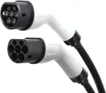 Energenie EV-Ladekabel 3,7 kW 16 A 1-phasig, 4 m | Mennekes Typ 2 Stecker auf Kupplung | IP67 Spritzwassergeschützt