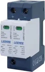 LEEYEE 2-Polig Überspannungsschutz Typ 2, 20-40KA 600V DC, Überspannungsableiter für Photovoltaik, Blitzschutz SPD, 35mm DIN-Schienenmontage