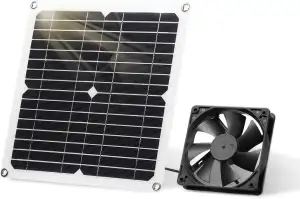 SUNYIMA Solarpanel Fan Kit, 12W wetterfest mit DC Fan für kleine Hühnerställe, G