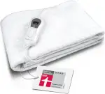 medisana HU 665 Wärmeunterbett 150 x 80 cm, Heizdecke mit Abschaltautomatik und Überhitzungsschutz, elektrische Wärmedecke für das Bett mit Wärme in 3 Temperaturstufen, waschbar