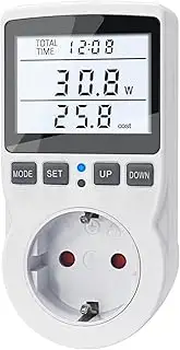 KETOTEK Stromzähler für Steckdose, Stromverbrauchsmesser, Energiekostenmessgerät