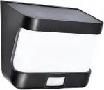 LUTEC TRY Solar LED Wandleuchte Bewegungssensor, 3 Beleuchtungsmodi, Wasserdichte solarbetriebene Sicherheitsleuchten für Garten, Hof, Haustür, Weg, Garage