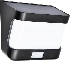 LUTEC TRY Solar LED Wandleuchte Bewegungssensor, 3 Beleuchtungsmodi, Wasserdicht