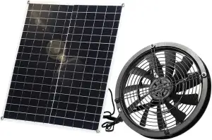 SUNYIMA Solar Ventilator, 20W Wetterfester Solar Powered Fan mit DC Fan für Klei