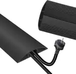 Kabelkanal 3m Kabelbrücke, Kabelkanal Boden-Beseitigt Stolperfallen und Sicherer Schutz von Kabeln in Wohnungen, Büros und Werkstätten