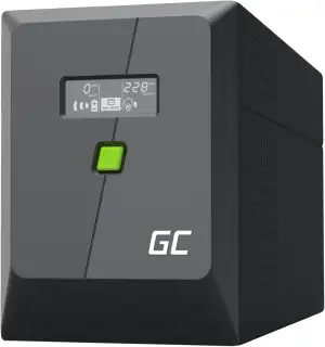 Greencell UPS 2000VA 1200W PowerProof mit LCD-Display – Modifizierte Sinuswelle,