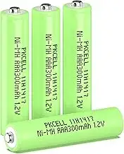 PKCELL AAA Wiederaufladbare Batterie 300mAh NI-MH 1.2V Batterie,vorgeladene Batt