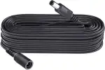 10 m DC Power Verlängerungskabel, Stecker 5.5mm x 2.1mm, unterstützt DC 5V 6V 9V 12V 24V, für Sicherheitskameras, DVR, Router, Drucker, LED Strip, schwarz