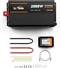 LiTime 2000W Reiner Sinsuswellen Wechselrichter, 12V DC auf 230V AC Konverter, m