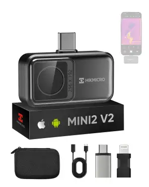 Wärmebildkamera HIKMICRO Mini2 V2, 512x384 Auflösung mit SuperIR, ＜40mK, 25Hz, i