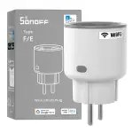 SONOFF S60TPF Smart Wlan Steckdose 16A 4000W, Smart Stecker mit Strommessung, Überlastschutz, Sprachsteuerung, Kompatibel mit Alexa/Google Home (2.4G WiFi)