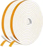 Dichtungsband Selbstklebend Türdichtung für Türen Fenster, 6mm(B) x3mm(D)/20m(L) Schaumstoffband Gummidichtung für Kollision Siegel Schalldämmung Weiß