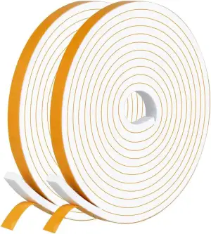 Dichtungsband Selbstklebend Türdichtung für Türen Fenster, 6mm(B) x3mm(D)/20m(L)