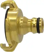 VARIOSAN Schnellkupplung auf Steckkupplung Adapter 12999, Messing blank, System Geka