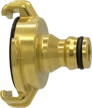 VARIOSAN Schnellkupplung auf Steckkupplung Adapter 12999, Messing blank, System 