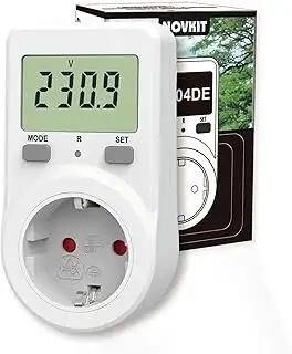 Stromzähler für Steckdose, Energiekostenmessgerät, Stromverbrauchsmesser mit Spe