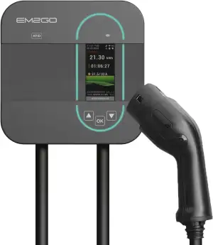 EM2GO Wallbox 11kW Home Power, E-Auto Ladestation mit 16A CEE Adapter, 6.5m E-Au