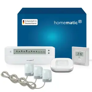 Homematic IP Smart Home Floor Heating Controller — 12-Way, + wall Thermostat + 3