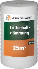 BB-Verpackungen 25 m² Trittschalldämmung 1,0 x 25 m (5 mm stark, sehr gute Schall- und Wärmedämmung) - Sets zwischen 25 m² und 250 m²