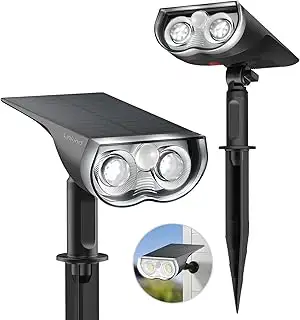 Linkind StarRay Solar Gartenleuchte mit Bewegungsmelder, 6500K Tageslichtweiss S