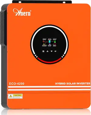Anern Hybrid Wechselrichter Solar 4200W 24Vdc zu AC 230V PV 60-500VDC Off Grid R