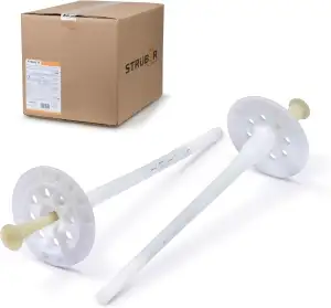 STRÜBER Dämmstoffdübel für WDVS (Ø 8x95mm - 200 Stück) Tellerdübel aus Nylon mit