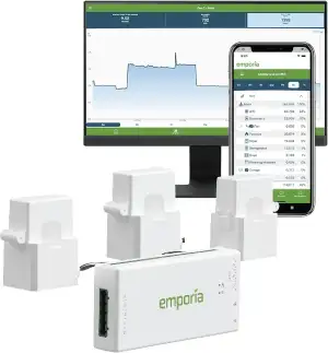 Emporia Vue 3 3-Phasen Smart Home Energy Monitor – Gerät zur Haus- und Gebäudeau