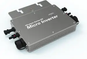 Intratec Mikro Wechselrichter WVC-800W – IP 65 Wechselrichter Balkonkraftwerk MPPT mit WiFi & Cloud-Überwachung für einfache Plug and Play Installation – 283 x 200 x 41,6mm