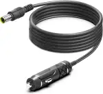 KFD DC 12V/24V 8mm Auto Ladegerät KFZ Ladekabel für Bluetti EB3A EB70 Jackery Explorer 500 300 1000 E240 E300 E500 Tragbare Powerstation Mobiler Stromspeicher Car Charging Cable Zigarettenanzünder