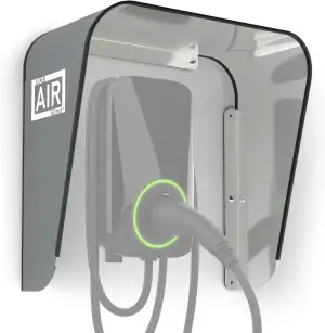 Box Air Klima Wallbox Wetterschutz - Schutzdach für e-Auto - Regenschutz UV-Schu