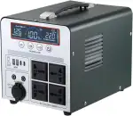 Tragbare Powerstation 1000W/666Wh, Mashine Tragbare Wiederaufladbare Generator Backup Batteriepack für Camping, Wohnmobile, Drohnen, Erste Hilfe und Außenbeleuchtung, mit 4 AC Anschlüssen