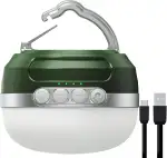 LED Campinglampe 8400mAh akku, RGB Farbwechsel Camping Laterne mit USB C Aufladbar, 5 Lichtmodi, Stufenloses Dimmen, Wasserdicht und Starker Magnet Camping Lampe für Wandern, Stromausfälle, Notfall