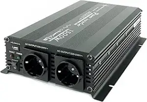 SOLARTRONICS Spannungswandler NM1500 12V 1500 Watt SCHWARZ - 3000 Watt Spitzenle