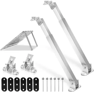 Solarpanel Halterung, Solarmodul Halterung, Balkonkraftwerk Flachdach 0-60° Wink